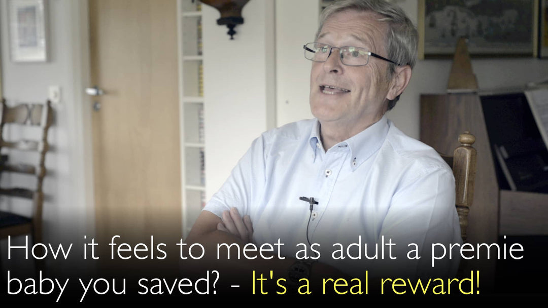 Histoire du patient. Un bébé sauvé par Curosurf grandit et retrouve son inventeur.