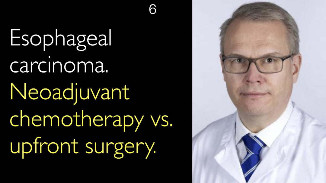 Carcinoma esofageo. Chemioterapia neoadiuvante vs. intervento chirurgico immediato. 6