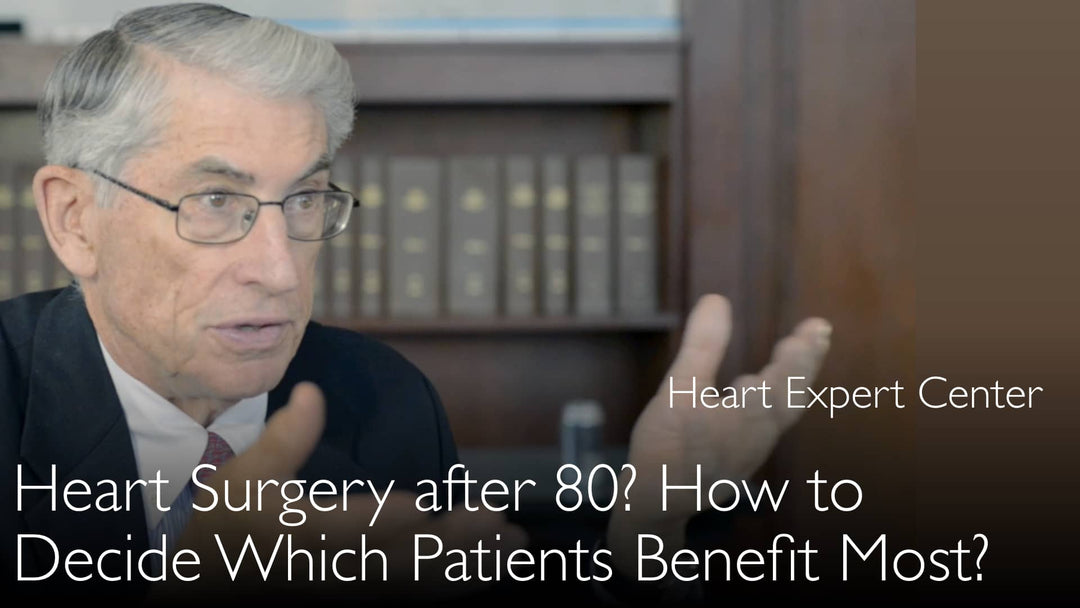 Operative Behandlung der Aortenklappenstenose bei Patienten über 80 Jahren.