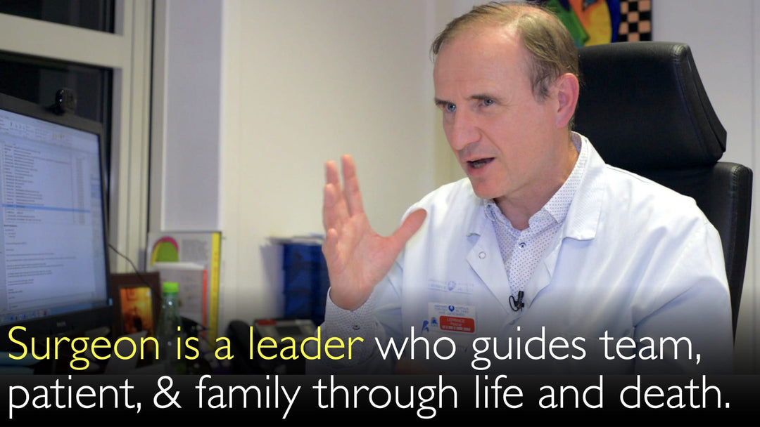 Der Chirurg ist eine Führungspersönlichkeit, die das medizinische Team, die Patienten und deren Angehörige durch eine kritische Lebensphase