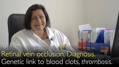 Netzhautvenenverschluss. Diagnose. Genetische Verbindung zu Blutgerinnseln, Thrombose. 11