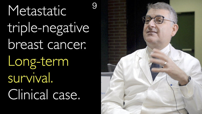 Metastasierter dreifach negativer Brustkrebs. Langzeit Überleben. Klinischer Fall. 9