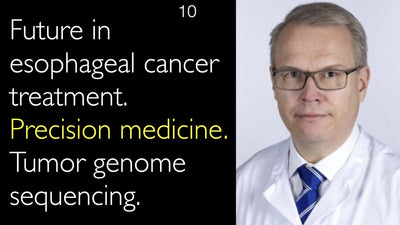 Futuro nel trattamento del cancro esofageo. Medicina di precisione. Sequenziamento del genoma tumorale. 10