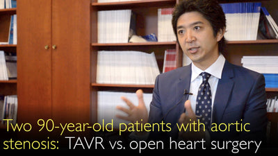 Zwei 90-jährige Patienten mit Aortenklappenstenose: TAVI (Transkatheter-Aortenklappenimplantation) versus offene Herzoperation zum Aortenklappenersatz. Klinischer Fall. 8